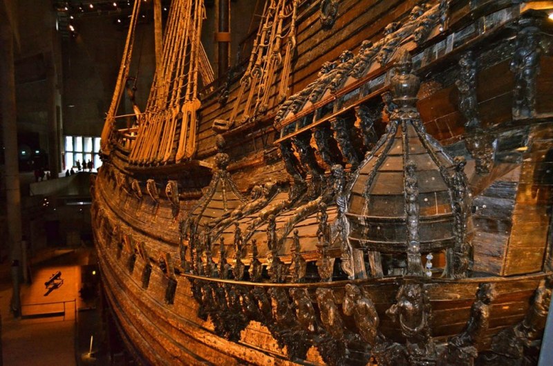 Decoration left side of the Vasa