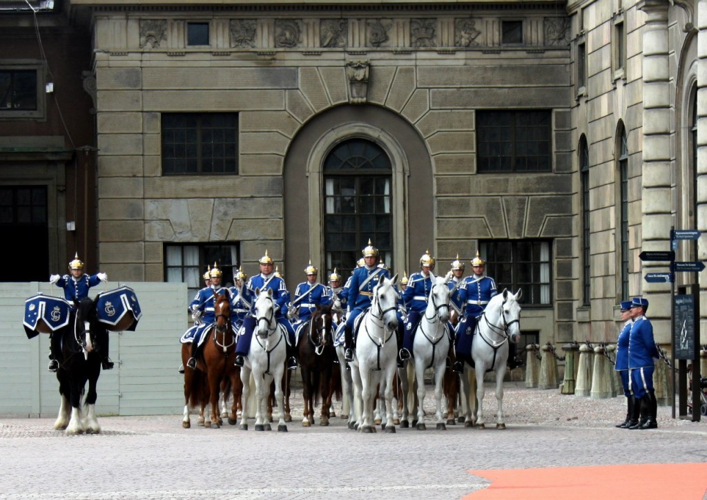 Royal changing of the guard Stockholm