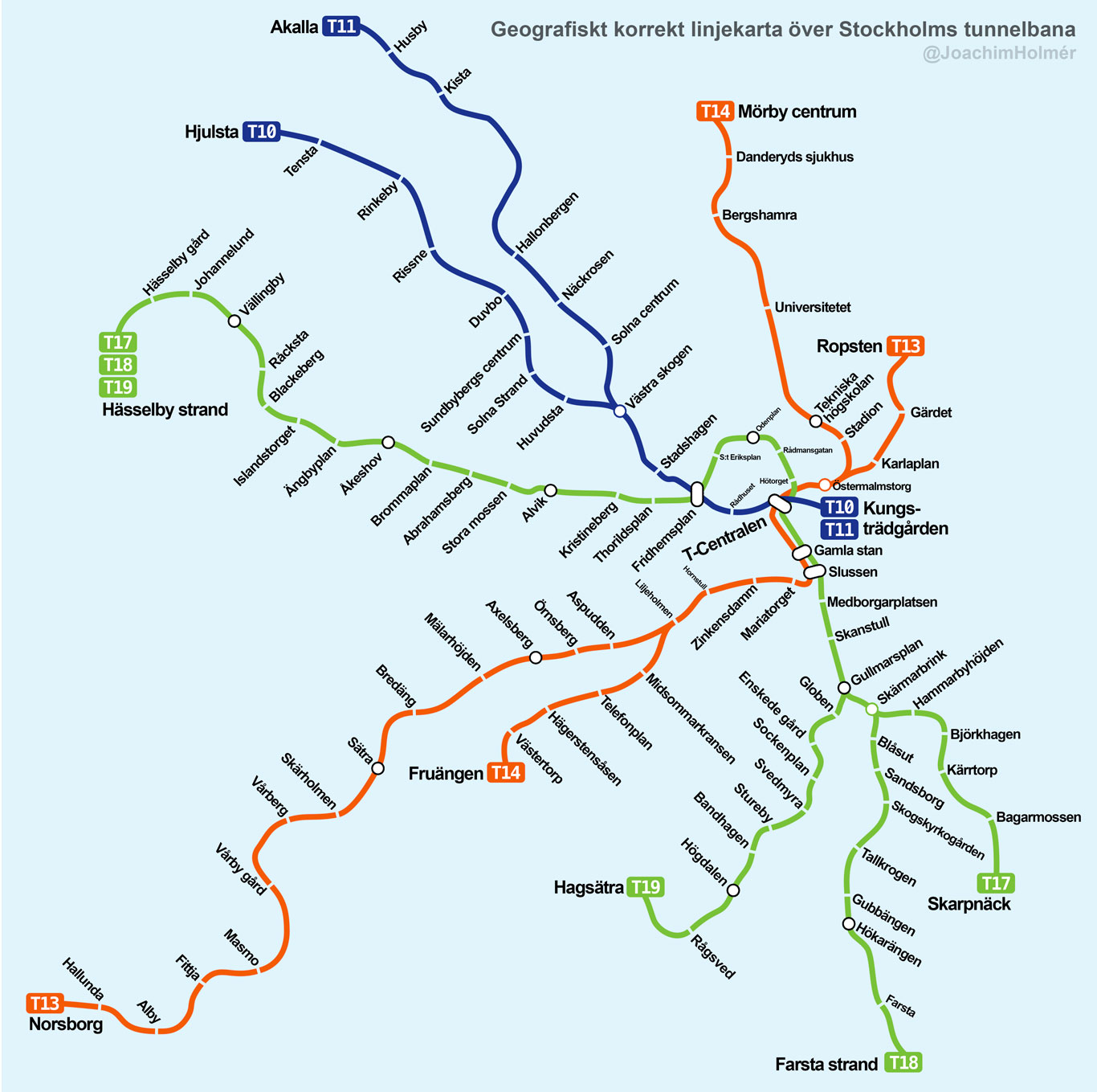 Stockholm Subway Map
