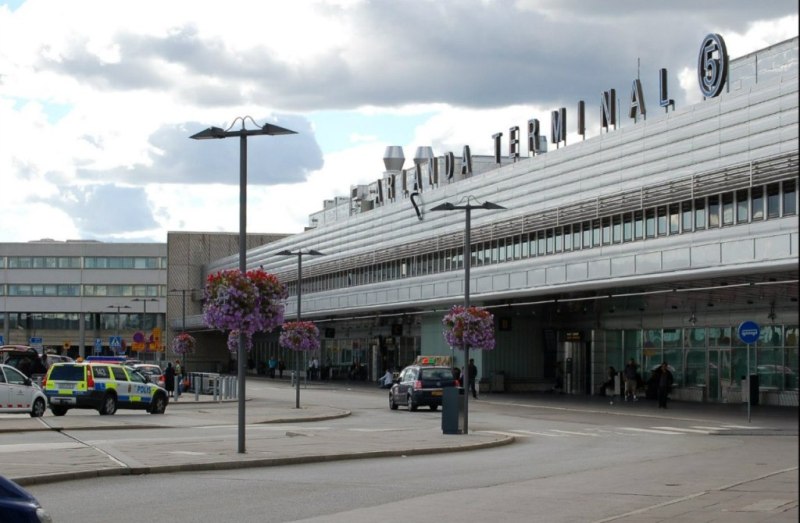The Stockholm airport